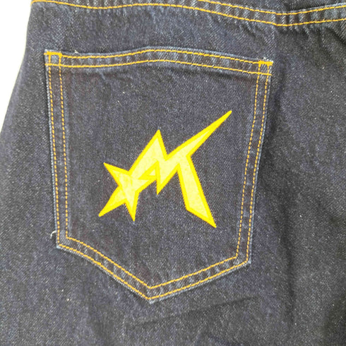 メゾンエメラルド MAISON EMERALD Multi Pocket Jeans ワッペン付き デニムパンツ メンズ JPN:L