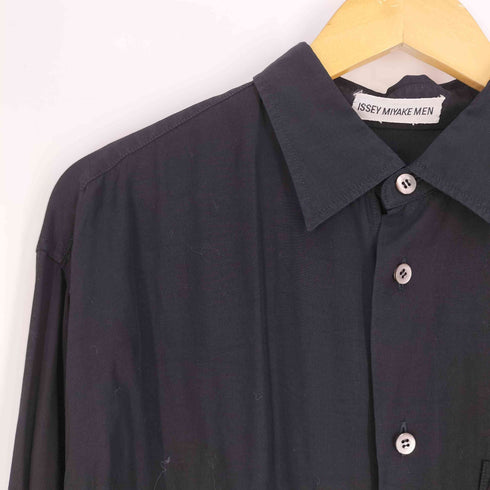 イッセイミヤケメン ISSEY MIYAKE MEN 97AW 銀タグ オーバーサイズ ロングシャツ メンズ JPN:L