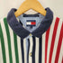 トミーヒルフィガー TOMMY HILFIGER マルチカラーストライプ S/Sポロシャツ メンズ import:XL