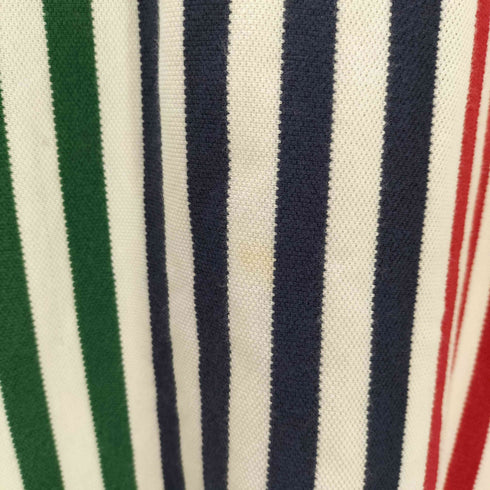 トミーヒルフィガー TOMMY HILFIGER マルチカラーストライプ S/Sポロシャツ メンズ import:XL