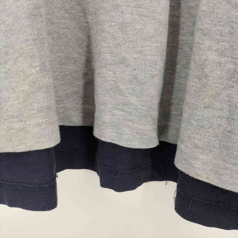 トミーヒルフィガー TOMMY HILFIGER ツートーンカラー ロゴ刺繍 ポロシャツ メンズ import:L
