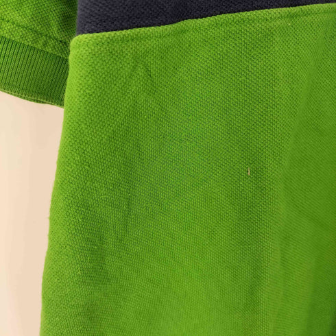 トミーヒルフィガー TOMMY HILFIGER ロゴ刺繍 S/S鹿の子ポロシャツ メンズ import:XL
