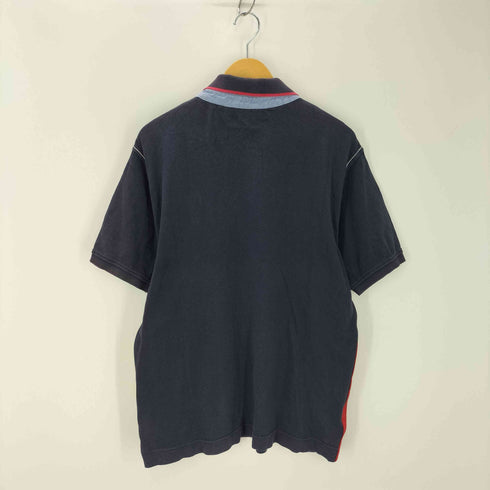 トミーヒルフィガー TOMMY HILFIGER ロゴ刺繍 S/S鹿の子ポロシャツ メンズ import:XL