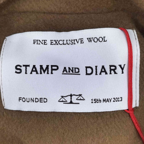 STAMP AND DIARY オーバーサイズ ウールコート レディース FREE