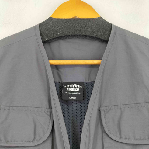 アウトドアプロダクツ OUTDOOR PRODUCTS ナイロンフィッシングベスト メンズ JPN:L