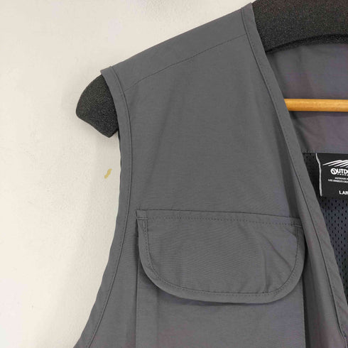 アウトドアプロダクツ OUTDOOR PRODUCTS ナイロンフィッシングベスト メンズ JPN:L