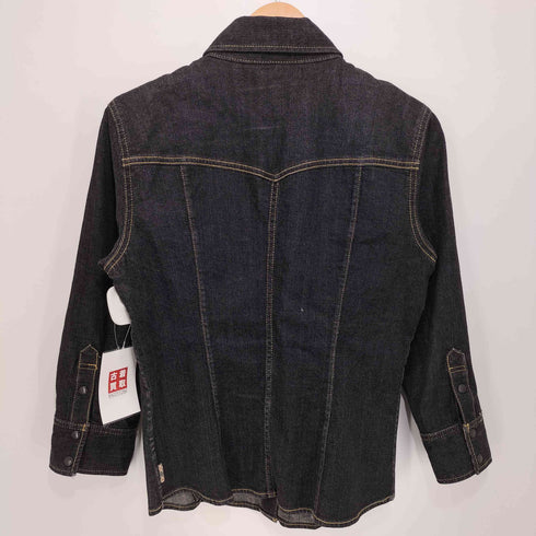 バーバリーロンドン BURBERRY LONDON ノバチェック柄切替デニムシャツ レディース 38