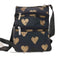 レスポートサック LeSportsac ハートプリント 多段ジップ ショルダーバッグ レディース