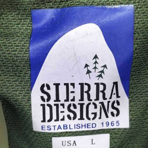シェラデザイン SIERRA DESIGNS 総柄 ナイロンジャケット メンズ LL
