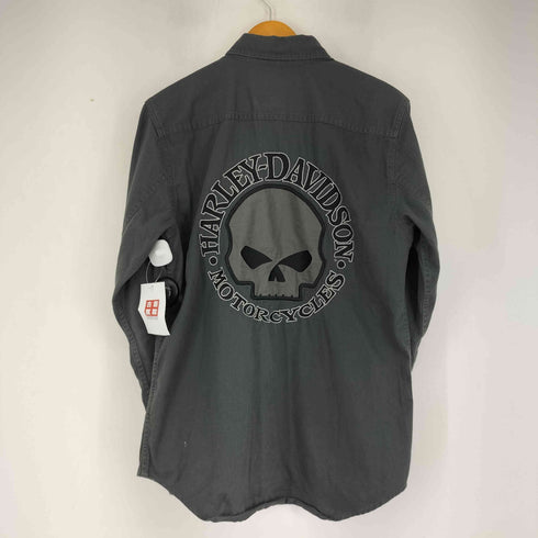 ハーレーダビッドソン HARLEY-DAVIDSON 90S スカルダック L/S シャツ メンズ JPN:S
