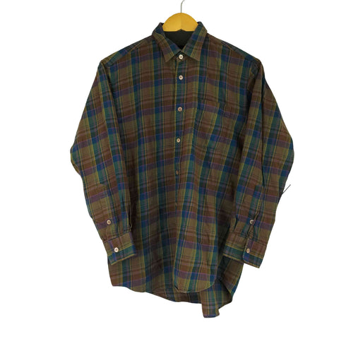 バーバリーズ BURBERRYS 90S 白タグ L/S チェックシャツ メンズ