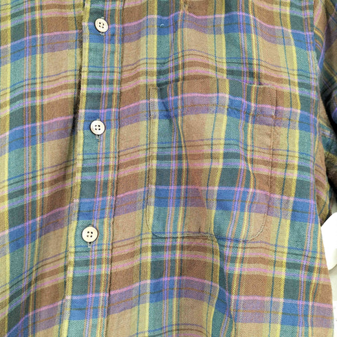 バーバリーズ BURBERRYS 90S 白タグ L/S チェックシャツ メンズ