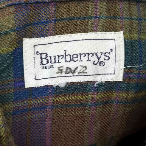 バーバリーズ BURBERRYS 90S 白タグ L/S チェックシャツ メンズ