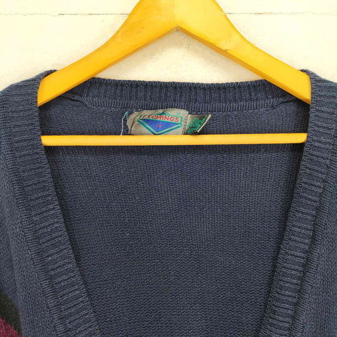 ETCHINGS アーガイルデザインカーディガン メンズ JPN:XL