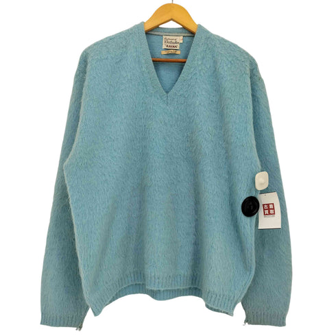 Knitwear of Distinction by ARENA 60S Vネック アクリルモヘア シャギーニット モヘアニット メンズ import:L