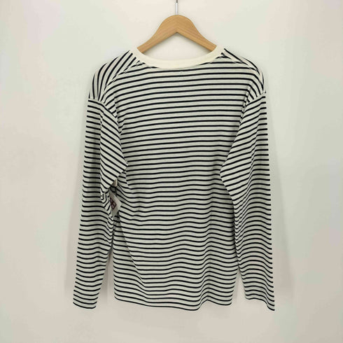 モンベル mont bell ロゴ刺繍 ボーダーTシャツ 長袖 メンズ JPN:L