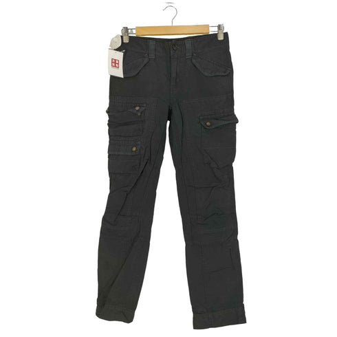 ラルフローレン RALPH LAUREN リネンシルクブレンド コットン テーパード カーゴパンツ レディース JPN:2
