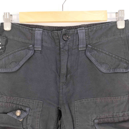 ラルフローレン RALPH LAUREN リネンシルクブレンド コットン テーパード カーゴパンツ レディース JPN:2