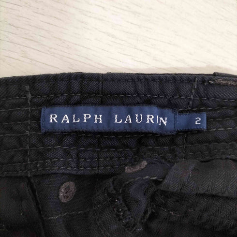 ラルフローレン RALPH LAUREN リネンシルクブレンド コットン テーパード カーゴパンツ レディース JPN:2