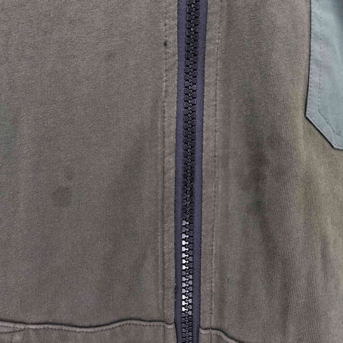 ディーゼル DIESEL 素材切替 ジップアップ パーカー メンズ import:S