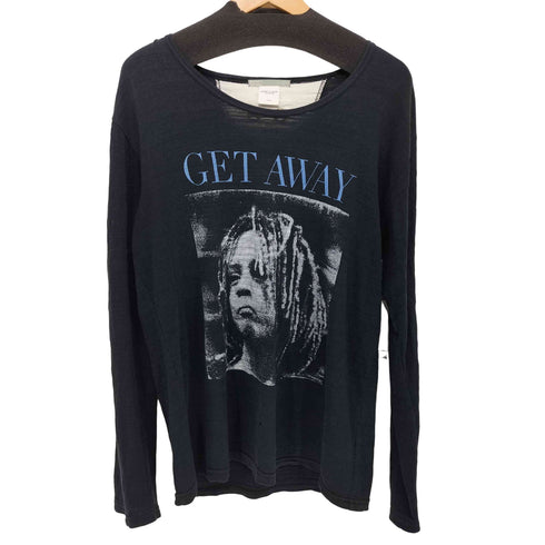 UNIVERSITY OF OXFORD COLLECTION 人物プリント ロングスリーブTシャツ メンズ LARGE