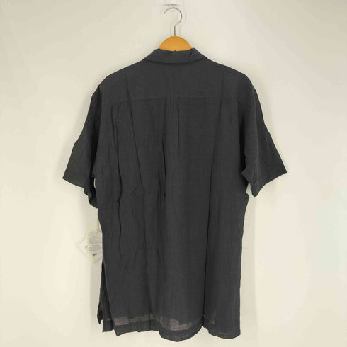 イッセイミヤケメン ISSEY MIYAKE MEN 99SS 銀タグ シワ加工 製品染め ナチュラルスラブ 開襟シャツ メンズ JPN:L