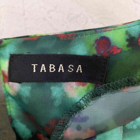 タバサ TABASA 花柄カットソーワンピース レディース DE:32