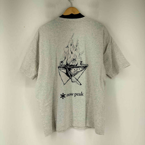 スノーピーク Snow Peak 別注 Camp Fire プリントTシャツ メンズ JPN:L