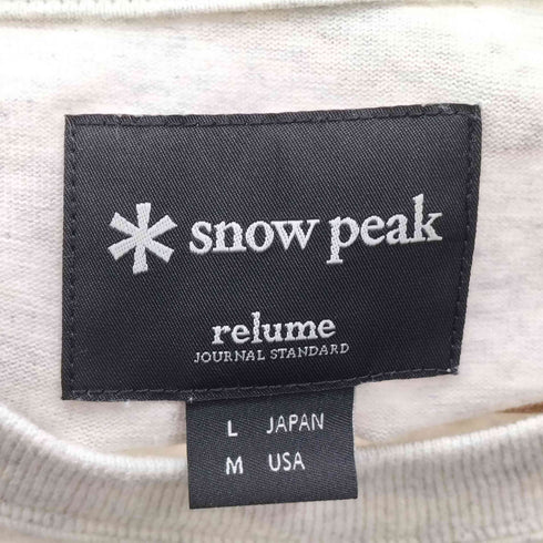 スノーピーク Snow Peak 別注 Camp Fire プリントTシャツ メンズ JPN:L
