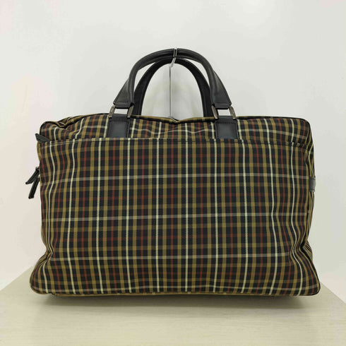 ダックス DAKS レザーショルダー チェック ボストンバッグ レディース