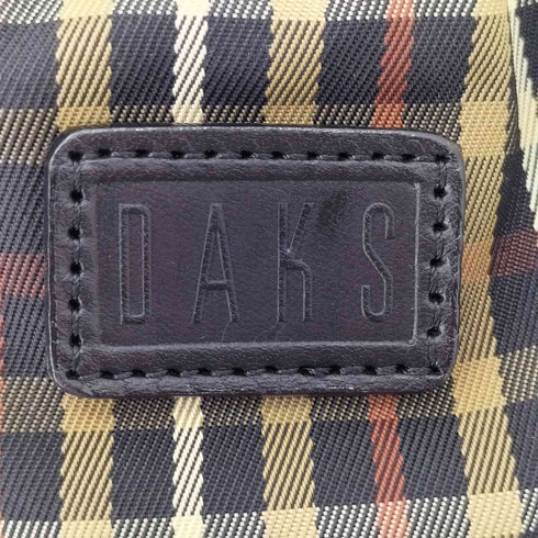 ダックス DAKS レザーショルダー チェック ボストンバッグ レディース