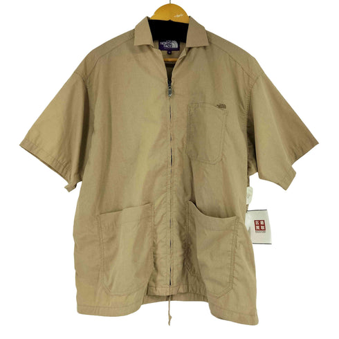 ノースフェイスパープルレーベル THE NORTH FACE PURPLE LABEL Polyester Linen Field H/S Zip Shirt メンズ JPN:M