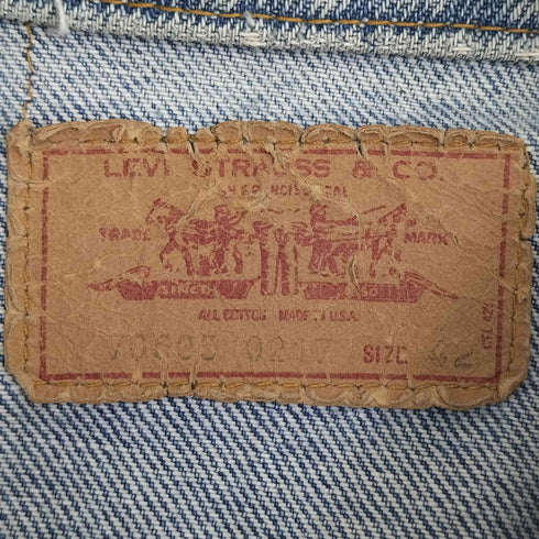 リーバイス Levis 70S 70505-0217 ボタン裏52スモールe 紙パッチ 4th デニム トラッカージャケット メンズ 42