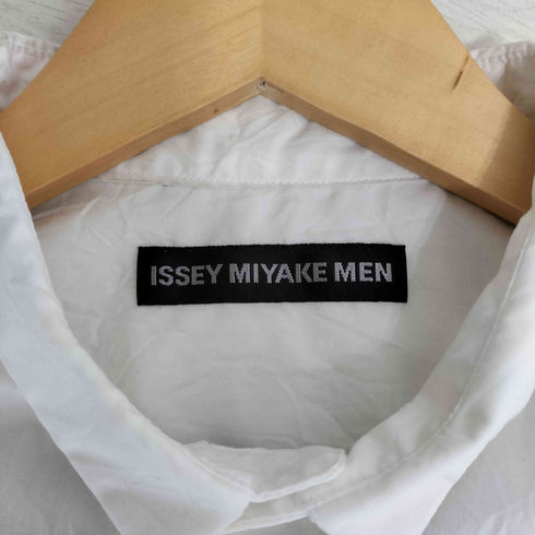 イッセイミヤケメン ISSEY MIYAKE MEN 16AW 黒タグ シワ加工 マオカラーシャツ メンズ JPN:3