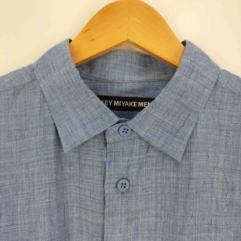 イッセイミヤケメン ISSEY MIYAKE MEN 17SS 黒タグ シワ加工 レギュラーカラーシャツ メンズ JPN:3