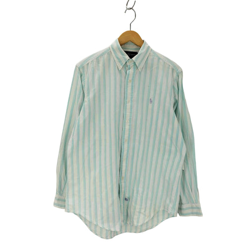 ラルフローレン RALPH LAUREN MADRAS CONTAINS VARIATIONS ポニー刺繍 ボタンダウンシャツ メンズ import:M