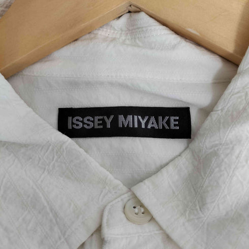 イッセイミヤケ ISSEY MIYAKE 07SS 黒タグ 縮絨加工 レギュラーカラーシャツ メンズ JPN:3