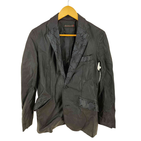 モルガンオム MORGAN HOMME レザーテーラードジャケット メンズ import:M