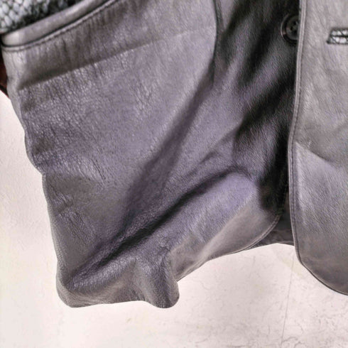 モルガンオム MORGAN HOMME レザーテーラードジャケット メンズ import:M
