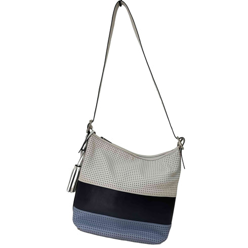 コーチ COACH レガシー パーフォレーテッド ラグビーストライプ パンチングレザーバッグ レディース