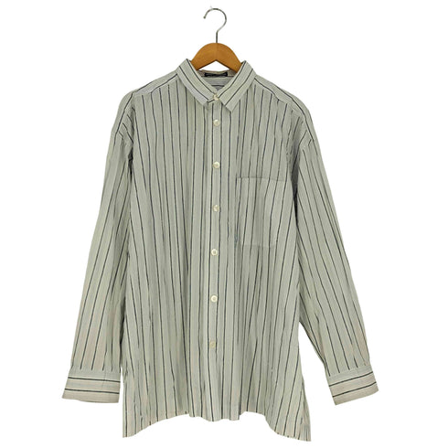 イッセイミヤケ ISSEY MIYAKE 95SS 黒タグ レギュラーカラー ストライプ シャツ メンズ JPN:L