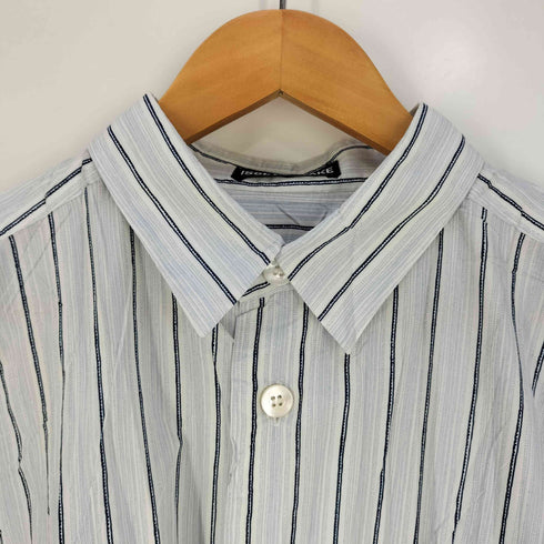 イッセイミヤケ ISSEY MIYAKE 95SS 黒タグ レギュラーカラー ストライプ シャツ メンズ JPN:L
