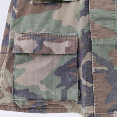 ユーエスアーミー U.S. ARMY Rip Stop Woodland Camo BDU Jacket リップストップ ウッドランドカモ フィールド ジャケット メンズ SMALL-SHORT