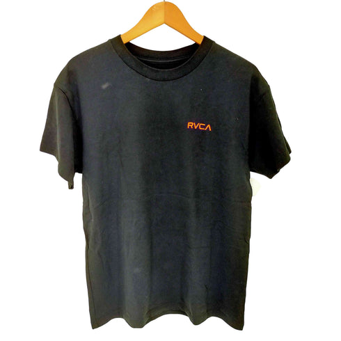 ルーカ RVCA ワンポイント 刺繍 ロゴ グラフィック プリント S/S クルーネック Tシャツ メンズ import:S