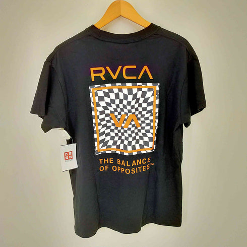 ルーカ RVCA ワンポイント 刺繍 ロゴ グラフィック プリント S/S クルーネック Tシャツ メンズ import:S