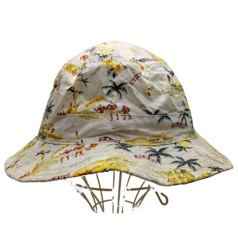 ニューヨークハット NEWYORK HAT&CAP CO. USA製 トロピカル 総柄 アロハ ハット メンズ L