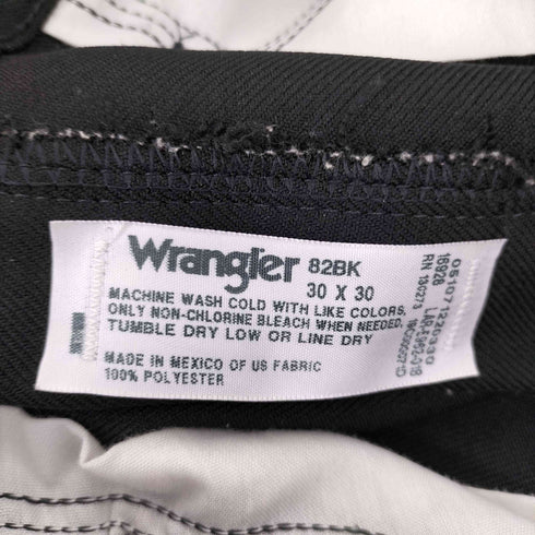 ラングラー Wrangler ポリエステル センタープレス 82BK ランチャー ドレス フレア パンツ メンズ 30×30
