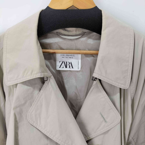 ザラ ZARA ベルト付きトレンチコート レディース import:L