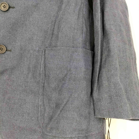 イッセイミヤケ ISSEY MIYAKE 03SS 黒タグ リネン リバーシブル 3B テーラードジャケット メンズ JPN:3