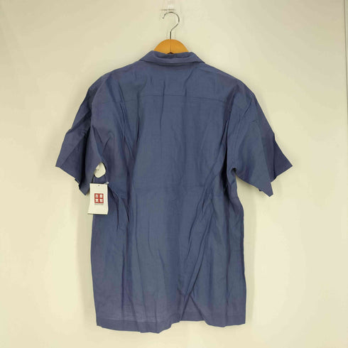 イッセイミヤケ ISSEY MIYAKE 03SS 黒タグ リネン 開襟 オープンカラーシャツ メンズ JPN:3
